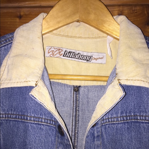 ✨HP✨Vintage Billabong denim & tan corduroy jacket - Picture 2 of 3